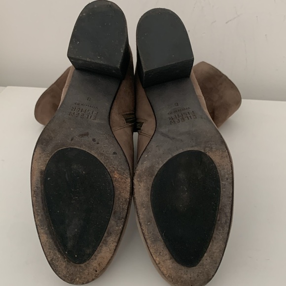 Eileen Fisher Cinch Suede Block Heel Sock Boots Women’s Size 8 - Picture 7 of 12